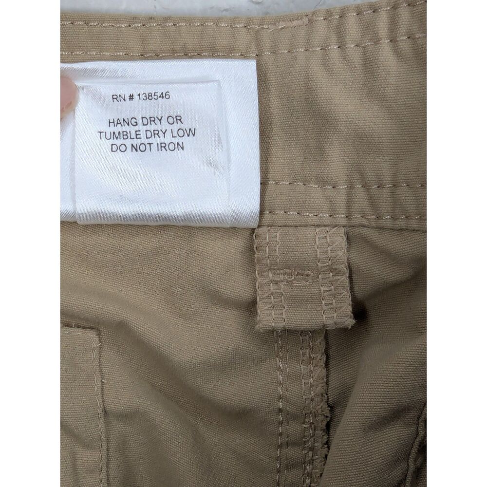NWT Clothing Arts Pick-Pocket Proof Adventure Travel Pants Sz 36 Khaki Nylon - Picture 10 of 10